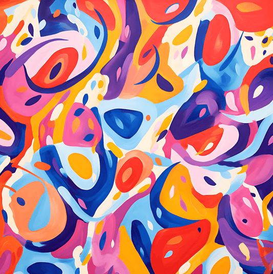 Colorful Swirls - Inspired by Henri Matisse - Canvas Print