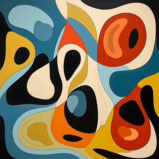 Flowing Abstraction - Inspired by Jean Arp - Canvas Print