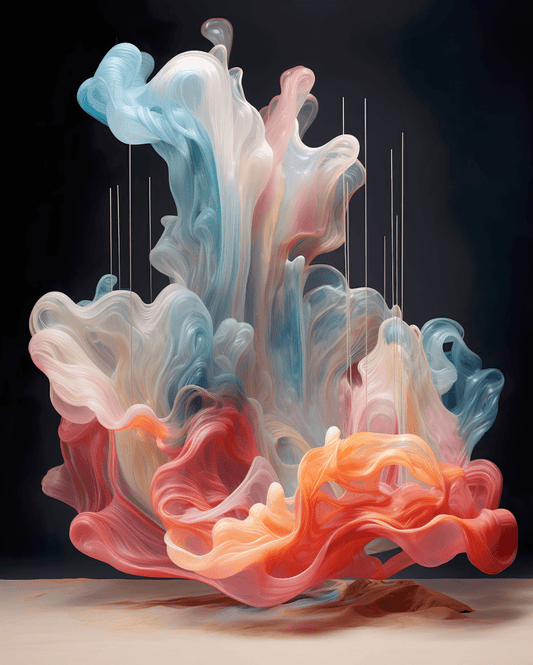 Beautiful Mix: A Dance of Colors - Canvas Print