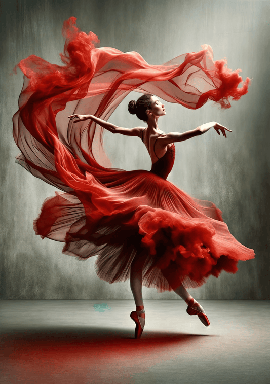 The Energy of Dancing: An Expression of Freedom - Canvas Print 