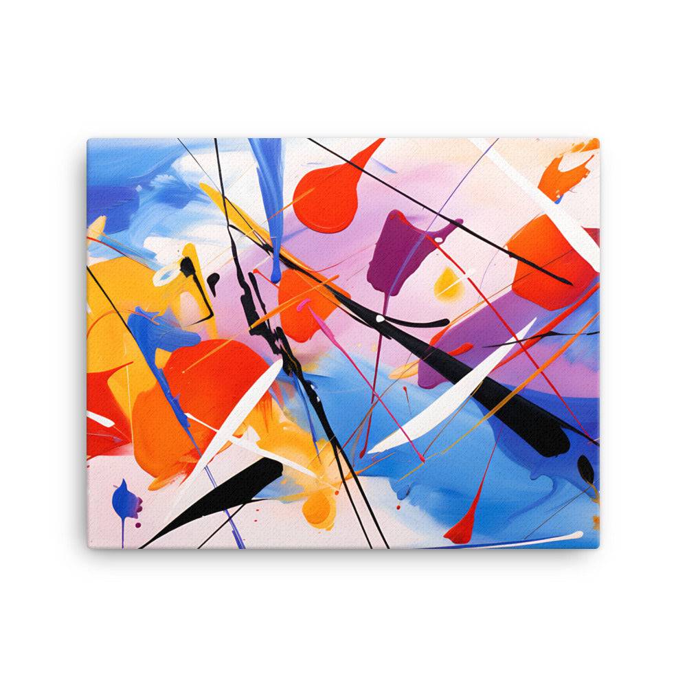 an abstract painting on a white background