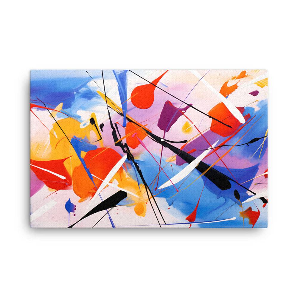 an abstract painting on a white background