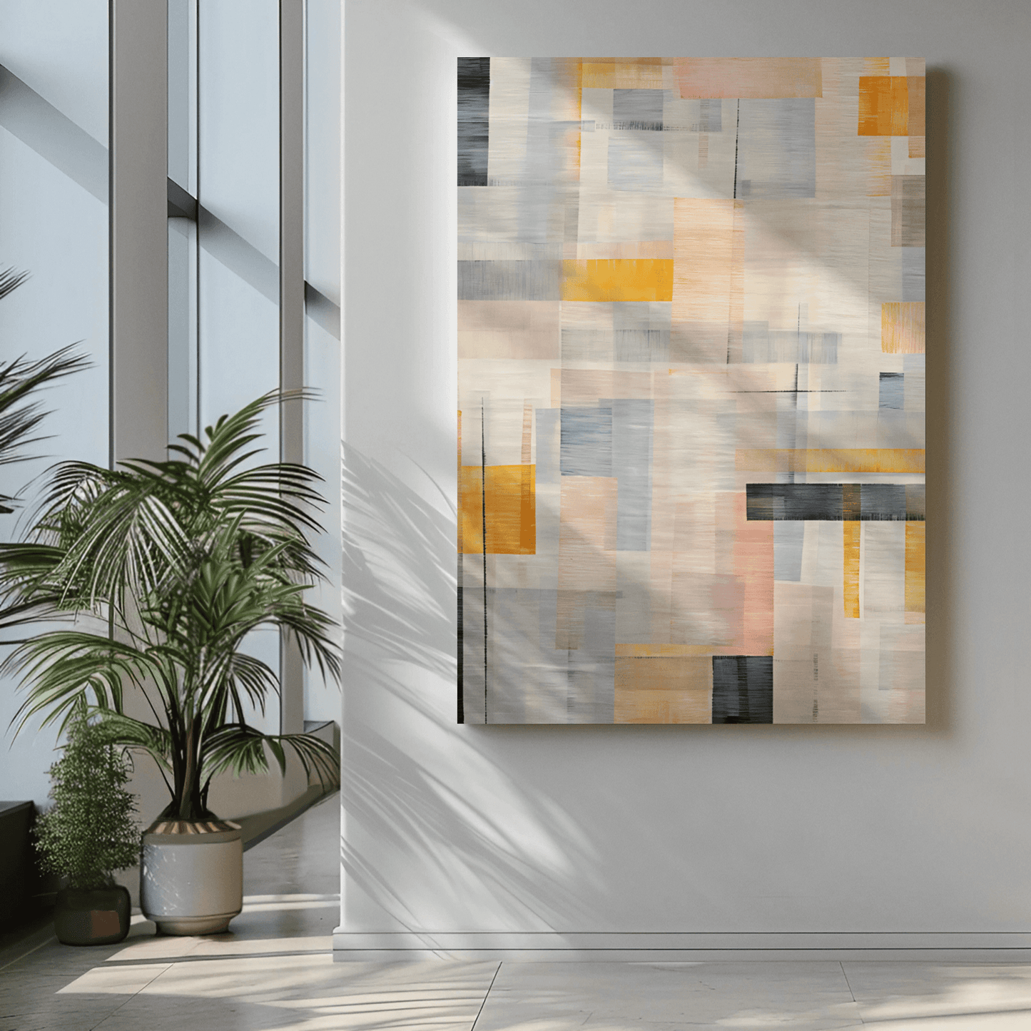 Abstract Texture Impressions - Inspired by Anni Albers - Canvas Print