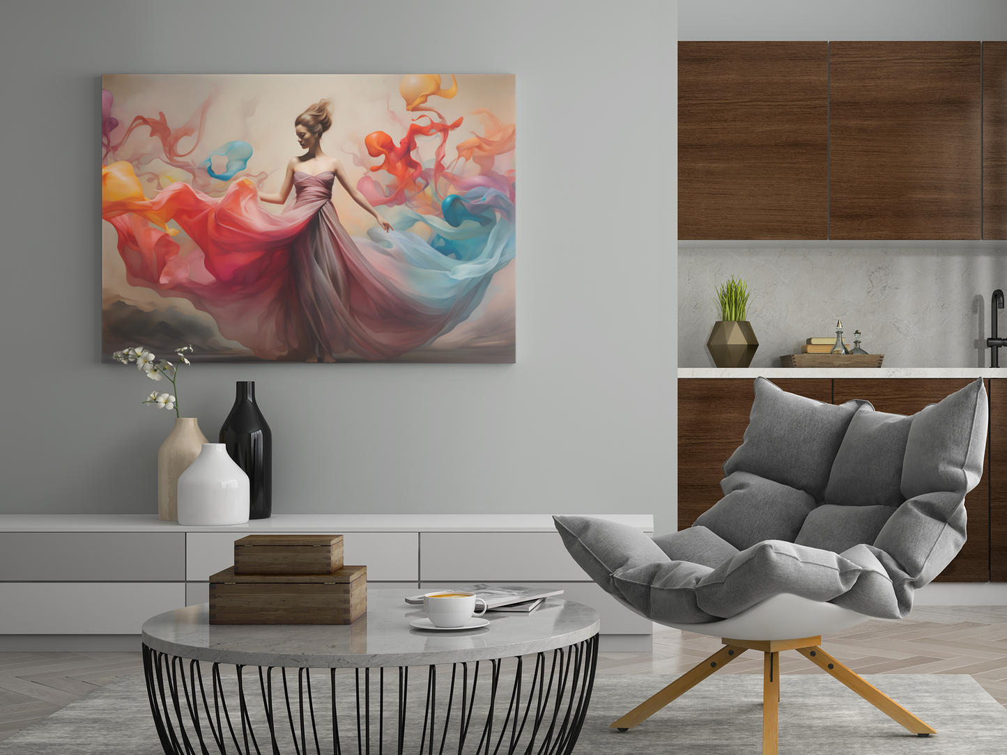 Choreography of Colors - Canvas Print